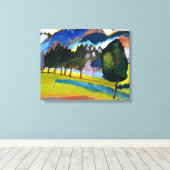 Kandinsky - Landschap met Rolling Hills Canvas Afdruk (Insitu (Houten vloer))