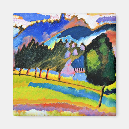 Kandinsky - Landschap met Rolling Hills Magneet (Voorkant)