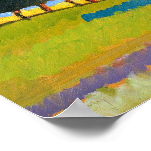 Kandinsky - Landschap met Rolling Hills Poster (Hoek)