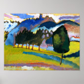 Kandinsky - Landschap met Rolling Hills Poster (Voorkant)