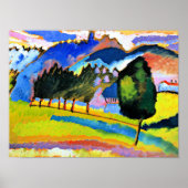 Kandinsky - Landschap met Rolling Hills Poster (Voorkant)