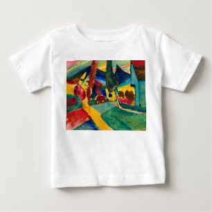 Kandinsky landschap met twee populieren