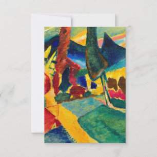 Kandinsky Landschap met Twee Populieren Kaart