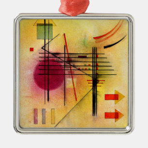 Kandinsky - Levendig, populair abstract schilderij Metalen Ornament