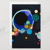 Kandinsky Meerdere Cirkels Abstract Briefpapier (Voorkant / Achterkant)