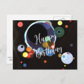 Kandinsky - Meerdere Cirkels - Verjaardagswensen Briefkaart (Voorkant / Achterkant)