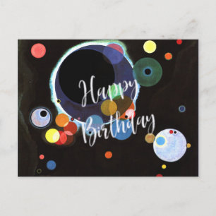 Kandinsky - Meerdere Cirkels - Verjaardagswensen Briefkaart
