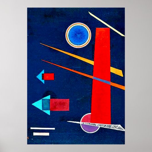 Kandinsky - Mighty Red Poster (Voorkant)