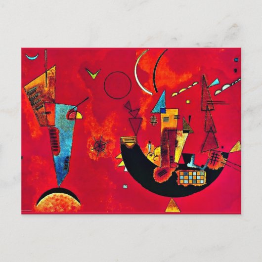 Kandinsky - Mit und Gegen (met en tegen) Briefkaart (Voorkant)