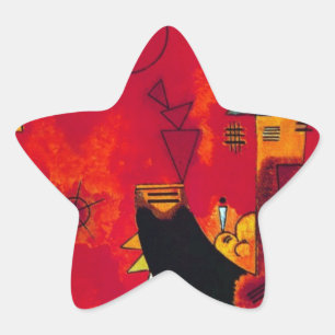 Kandinsky Mit und Gegen Ster Sticker