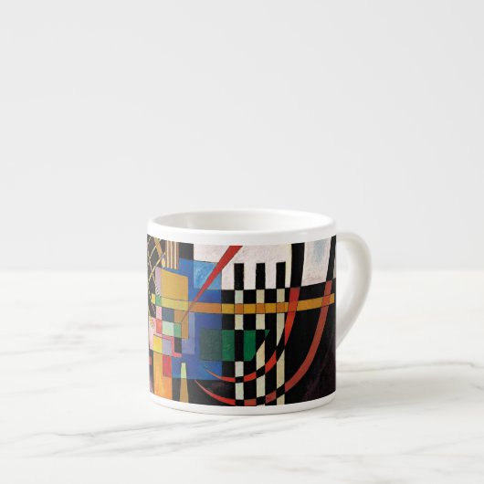 Kandinsky Modern Absract Expressionist Artwork Espresso Kop (Voorkant rechts)