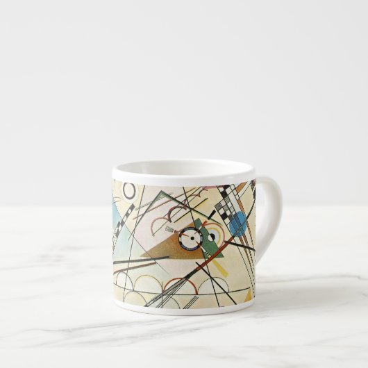 Kandinsky Modern Absract Expressionist Artwork Espresso Kop (Voorkant rechts)