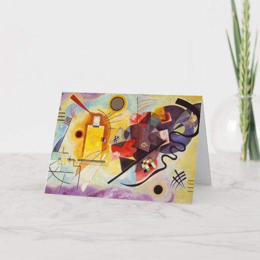 Kandinsky Modern Absract Expressionist Artwork Kaart (Voorkant)