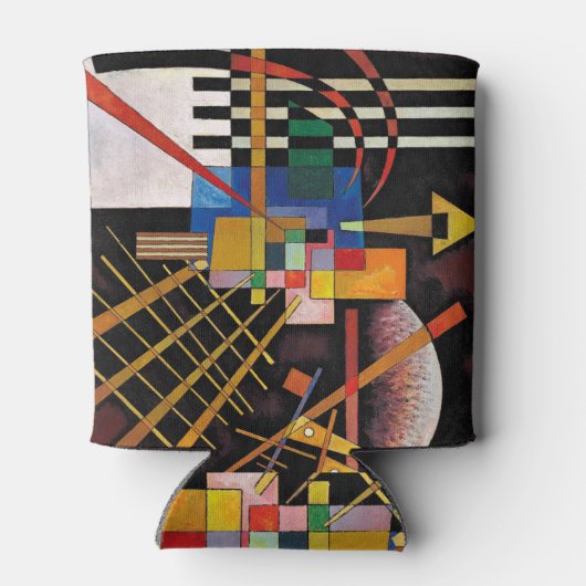 Kandinsky Modern Abstract expressionistisch kunstw Blikjeskoeler (Achterkant)