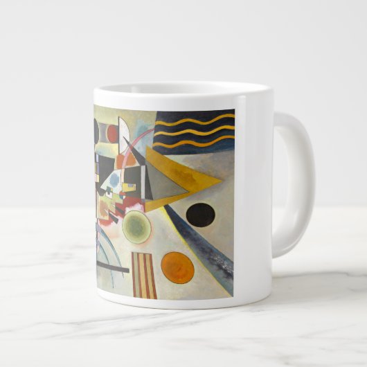 Kandinsky Modern Abstract kleurrijk kunstwerk Extra Grote Beker (Voorkant rechts)