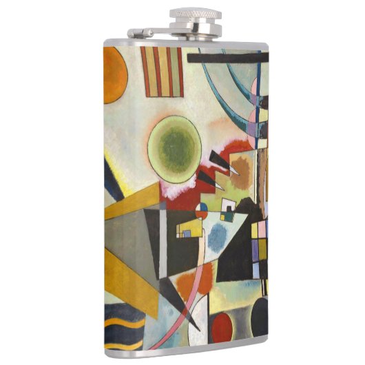 Kandinsky Modern Abstract kleurrijk kunstwerk Heupfles (Rechts)