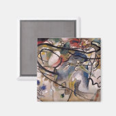 Kandinsky Modern Abstract kleurrijk kunstwerk Magneet (Voorkant / Achterkant)