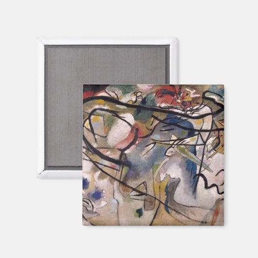 Kandinsky Modern Abstract kleurrijk kunstwerk Magneet (Voorkant / Achterkant)