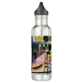 Kandinsky Modern Abstract kleurrijk kunstwerk Waterfles (Links)