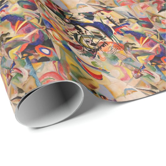 Kandinsky Modern Abstract schilderwerk Cadeaupapier (Rol Hoek)