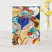 Kandinsky Modern Abstract schilderwerk Kaart (Gele Bloem)