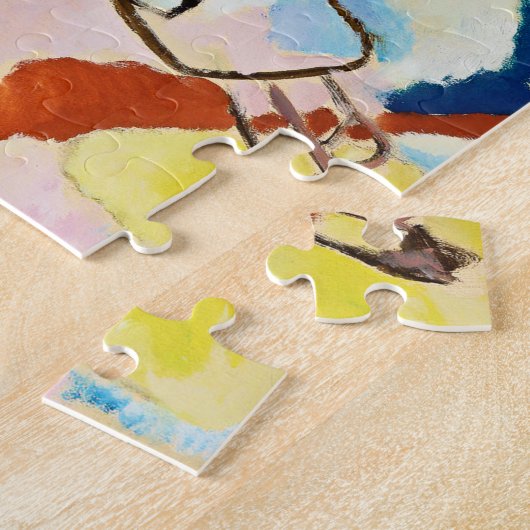 Kandinsky Modern Abstract schilderwerk Legpuzzel (Zijkant)