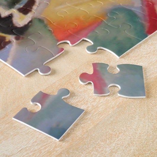 Kandinsky Modern Abstract schilderwerk Legpuzzel (Zijkant)