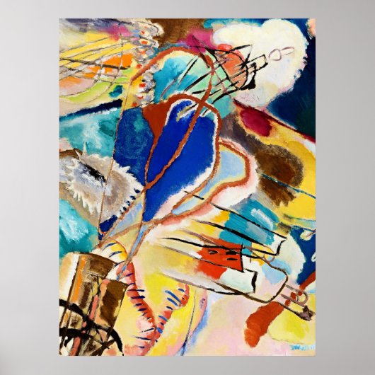 Kandinsky Modern Abstract schilderwerk Poster (Voorkant)