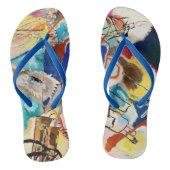 Kandinsky Modern Abstract schilderwerk Teenslippers (Voetbed)