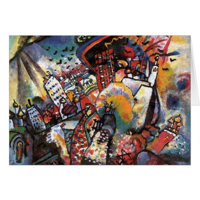 Kandinsky Moskou I Cityscape Abstract schilderen (Voorkant Horizontaal)