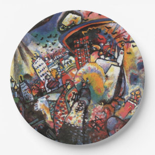 Kandinsky Moskou I Cityscape Abstract schilderen Papieren Bordje