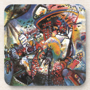 Kandinsky Moskou I Cityscape Abstracte Art Bier Onderzetter