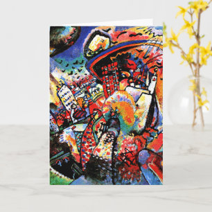 Kandinsky - Moskou I, kleurrijk stadsgezicht Kaart