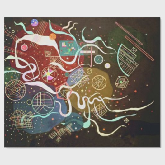 Kandinsky Movement I Abstract kunstwerk Cadeaupapier (Vlak)