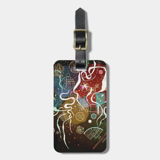 Kandinsky Movement I Abstract schilderen Bagagelabel (Voorkant verticaal)