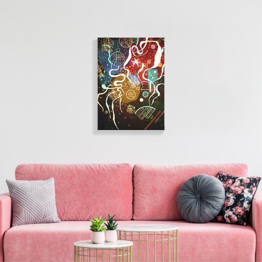 Kandinsky Movement I Canvas Afdruk (Insitu (Woonkamer))