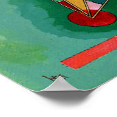 Kandinsky - Multicolored driehoek Poster (Hoek)