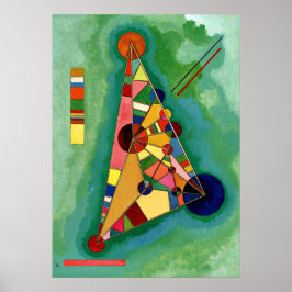 Kandinsky - Multicolored driehoek Poster