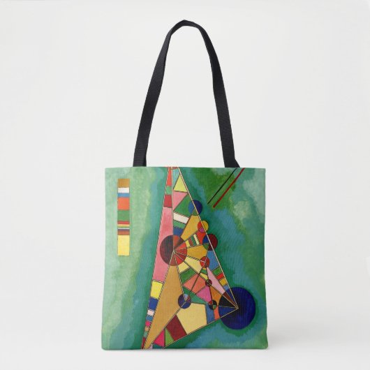 Kandinsky - Multicolored driehoek Tote Bag (Voorkant)