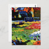 Kandinsky - München-Schwabing met de kerk Briefkaart (Voorkant / Achterkant)