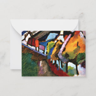 Kandinsky - Murnau, Kasteel en Kerk Notitiekaartje