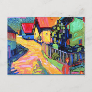 Kandinsky - Murnau Street with Women, kunstwerk 19 Briefkaart