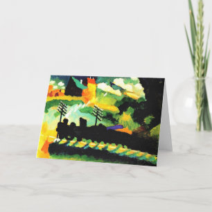 Kandinsky - Murnau Trein en Kasteel Kaart