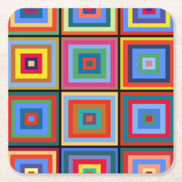 Kandinsky No. 52 Ronde Kartonnen Onderzetter