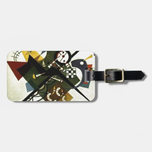 Kandinsky on White II Bagagelabel (Voorkant horizontaal)