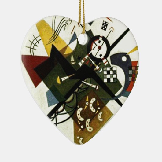 Kandinsky on White II Keramisch Ornament (Rechts)