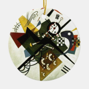 Kandinsky on White II Keramisch Ornament