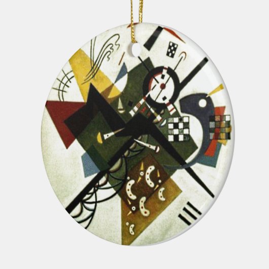 Kandinsky on White II Keramisch Ornament (Links)