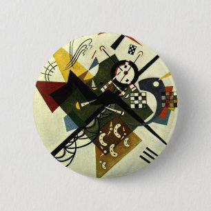 Kandinsky on White II Ronde Button 5,7 Cm