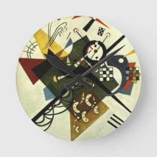 Kandinsky on White II Ronde Klok